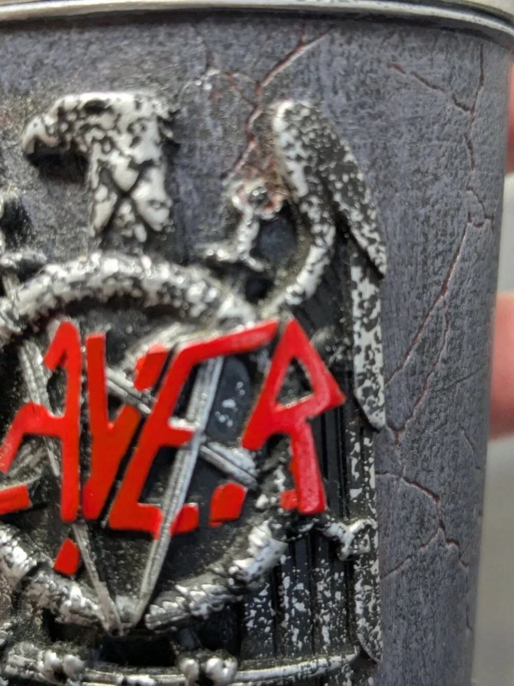 Slayer Eagle Shot Glass Resin Exterior Stainless Steel Insert 4 